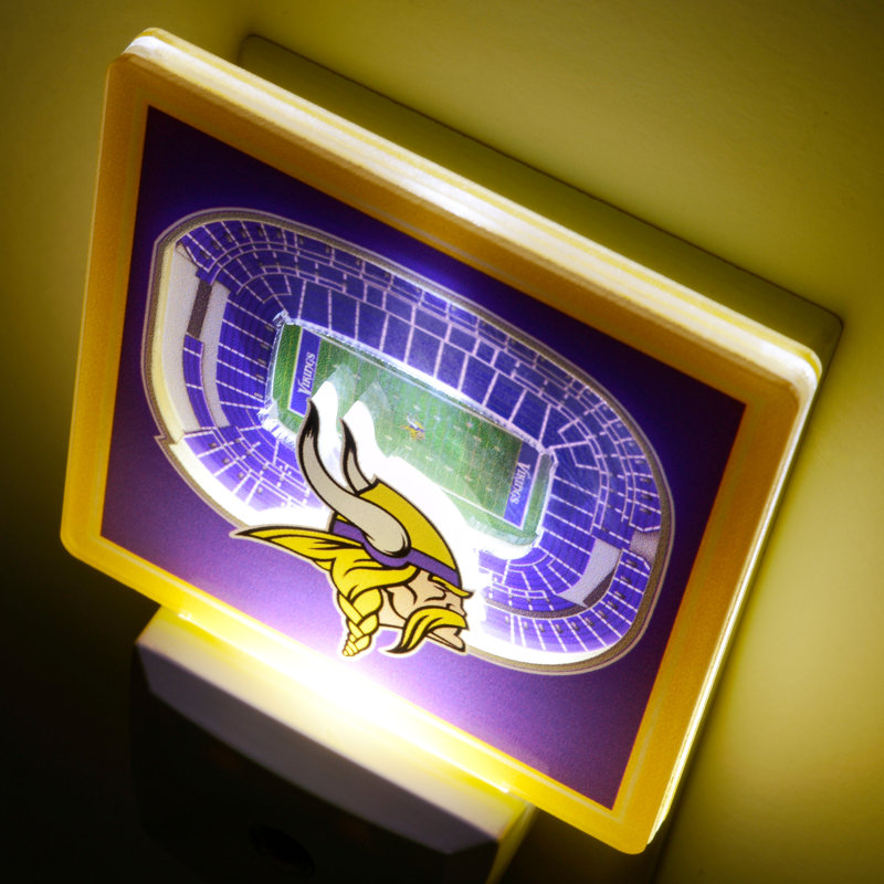 NFL Minnesota Vikings Stadium View Night Light
