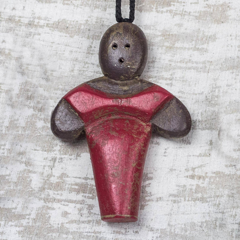 Ensemble d’ornement figurine suspendu en bois mbabaawa robes 3 pièces