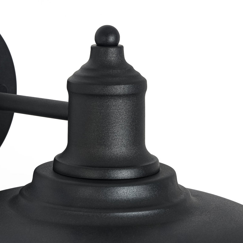 Lampe murale d'extérieur 1 lumière noire, Noir