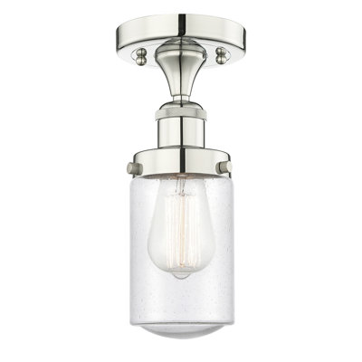 Erkson Glass Semi Flush Mount