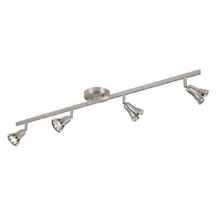 39'' 4 -Light Fixed Track Track Kit with Adjustable Head
