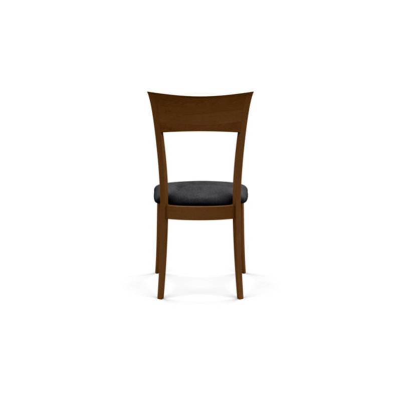 Ingrid Upholstered Dining Chair, Saddle Cherry, Onyx Microsuede