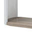 Table contemporaine avec tablette inférieure et haut de gamme élégant au fini lustré moderne