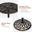 Athanasia 27.5" W Round Patio Bar Table with Aluminum Top