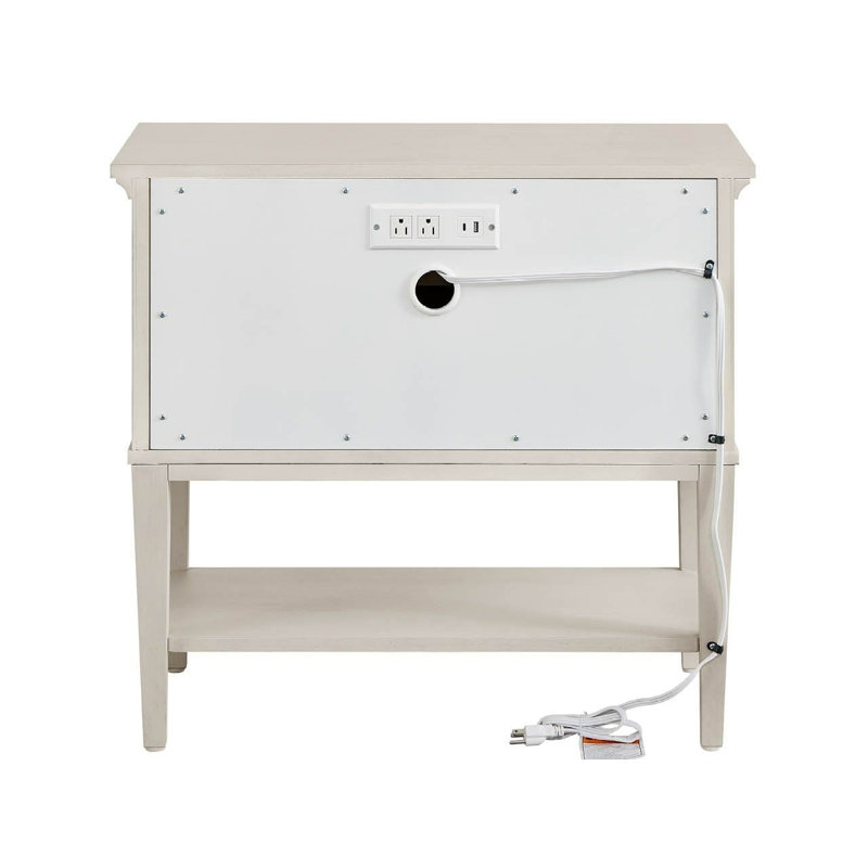 Table de chevet 2 tiroirs Birchaven, Saule