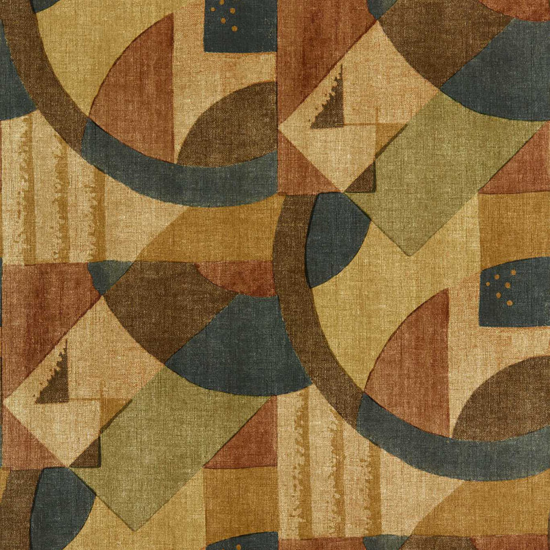 Abstract 1928 Wallpaper, Antique Copper