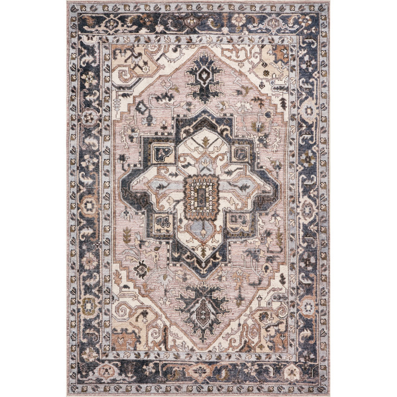  Fonia SplashGuard Machine Washable Area Rug, Rectangle 2' x 3'
