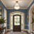 Sculptural 20 in. Teardrop Glass Semi-Flush Mount Ceiling Light-122479793