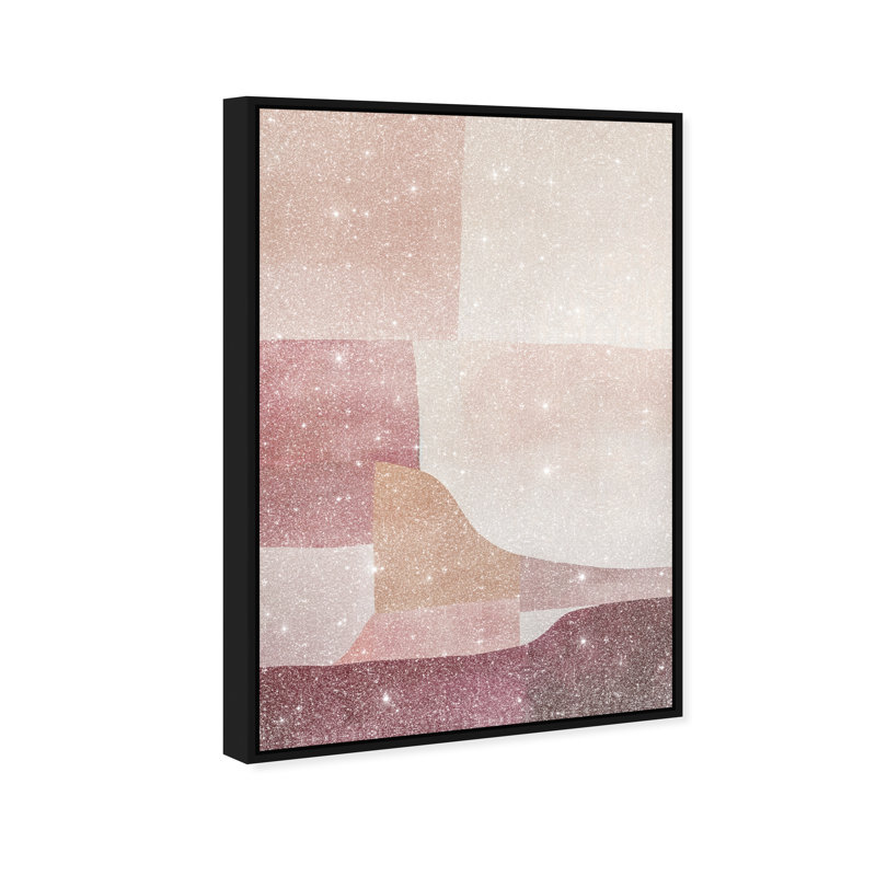 Ruby Dreams II Canvas Abstract Print by Oliver Gal, Black Frame, 10 x 15, 31"H x 21"W, Black Frame