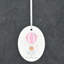 Grandparents 1st Christmas Oval Shaped Ceramic Ornament
