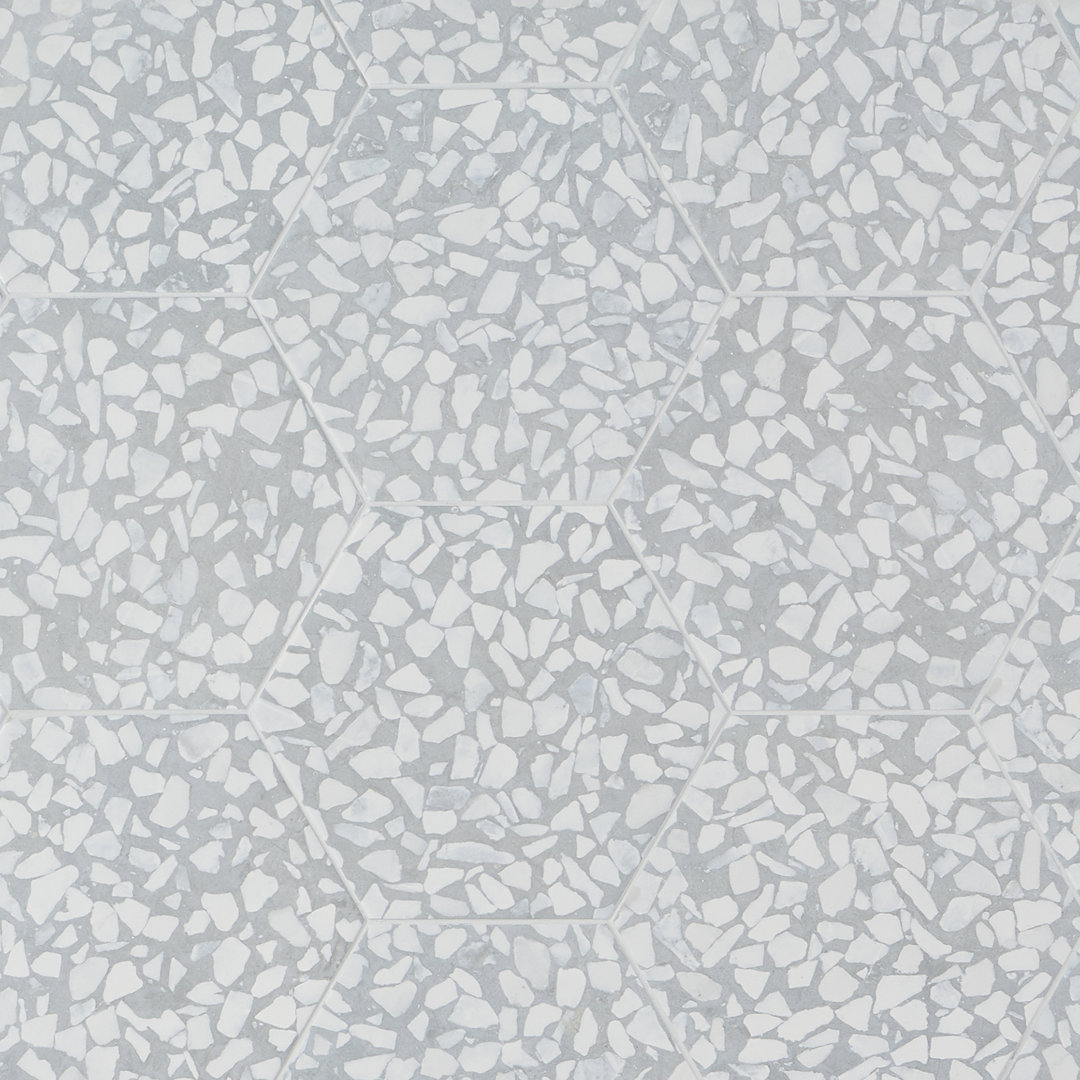 Jurassic Hex 9" Terrazzo Look Porcelain Floor & Wall Tile (8.07 Sq. Ft. / Case) Bond Tile 