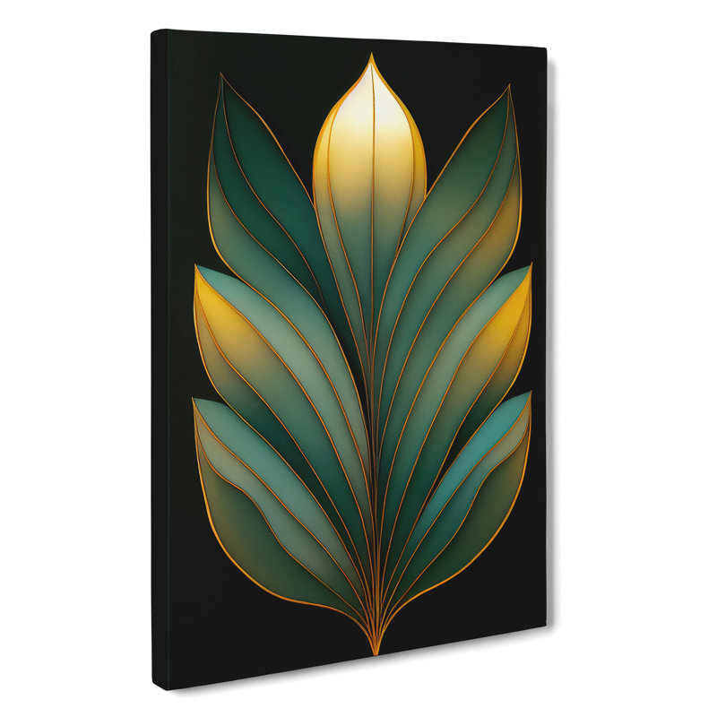 An Exceptional Leaf - Wall Art, 50cm H x 35cm W x 3cm D, Wrapped Canvas