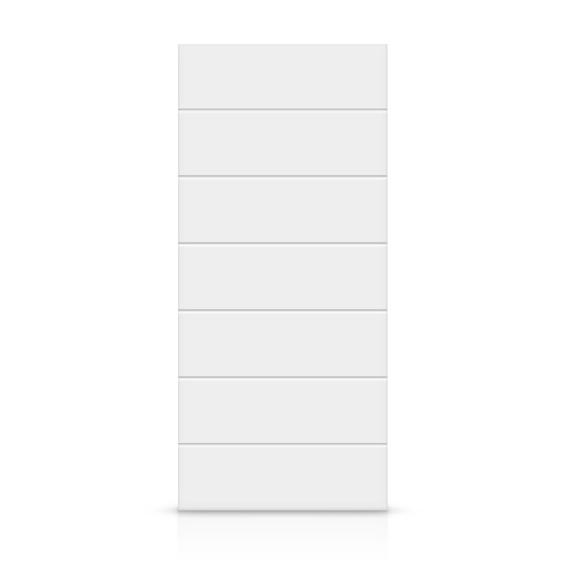 Porte standard à panneaux en bois manufacturé, 24 po x 80 po, Crème clair
