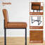 Counter Stool with Metal Frame