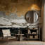 Décoration murale oiseaux en plâtre délavés-884873470-884873469