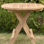 Jowers Round Teak Solid Wood Outdoor Side Table - 45 cm W 45 cm D