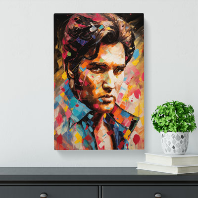 Elvis Presley Neo-Plasticism - No Frame Print