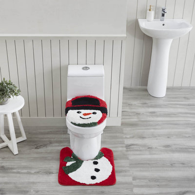 Ensemble de tapis pour salle de bain multicolore 2 pièces The Holiday Aisle® Home Karlene