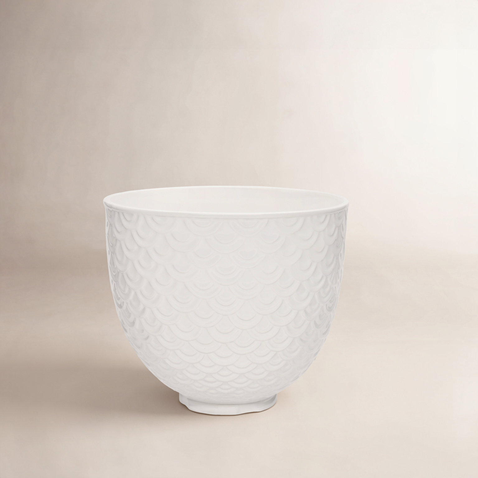 KitchenAid® 5qt White Mermaid Lace Ceramic Bowl
