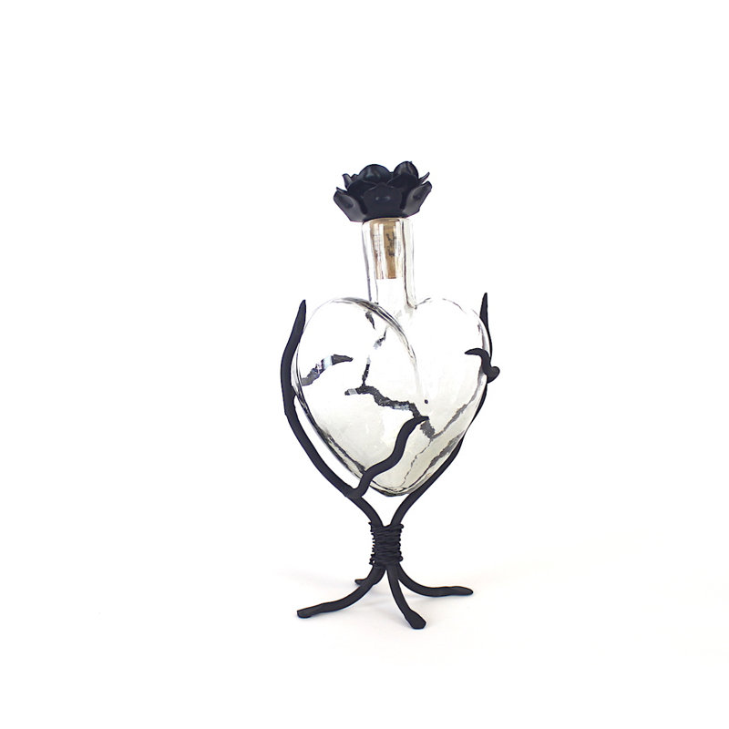 Bouteilles décoratives en verre anibar, H 17 po x l 10 po x P 6 po, Transparent