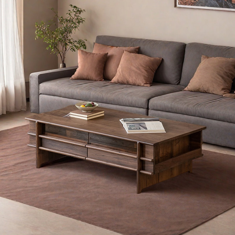 Modern  Coffee Table, 15.74" H x 47.24" L x 27.55" W