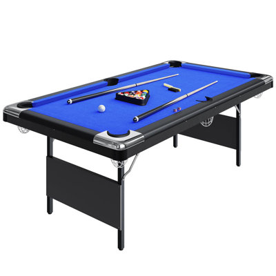 Table de billard pliable 7 pi pour salle de jeux familiale - portable, durable, avec accessoires complets