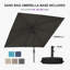 Parasol de terrasse carré 8 'x 8'-1342479181