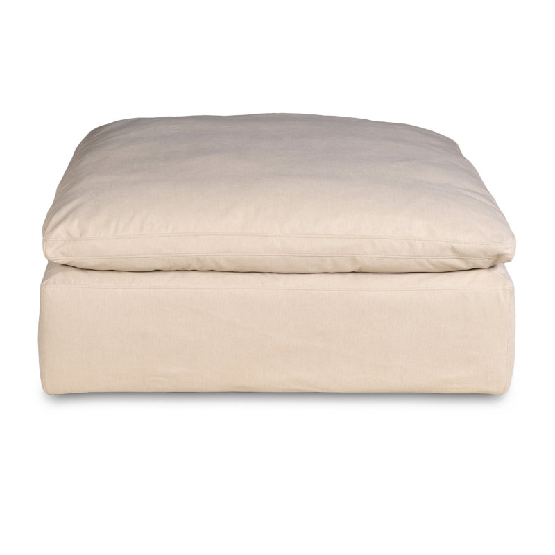 Canapé modulaire surdimensionné de 6 po avec repose-pieds Caitlynne d'inspiration nuageuse de 176 po avec repose-pieds | Tissu performant résistant à l'eau et aux taches lavable | Canapé à bourre de duvet profond | Coussins moelleux, conception moderne 