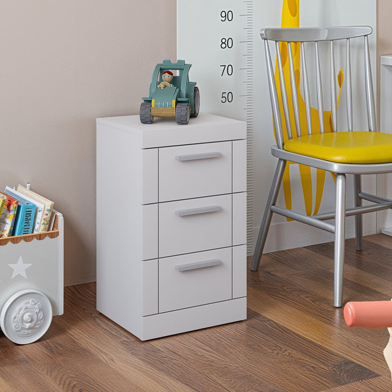 Kimberley 3 Drawer Bedside Sets of 2, White