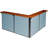 L-Shaped Synthetic Laminate Reception Desk-349184245