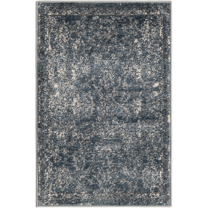 Charters Towers Oriental Blue Area Rug, Rectangle 2'2" x 3'1"