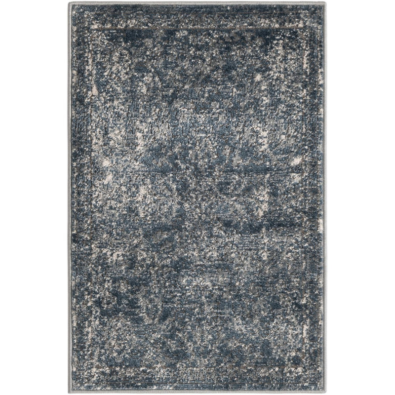 Tapis oriental bleu Charters Towers, Rectangle 2 pi 2 po x 3 pi 1 po