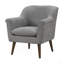 Fauteuil surdimensionné en tissu tissé gris acier l 31,5 po Savona