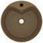 Belfry Bathroom Mccree 360 mm L x 360 mm W Ceramic Circular Sink and Overflow-1965436010