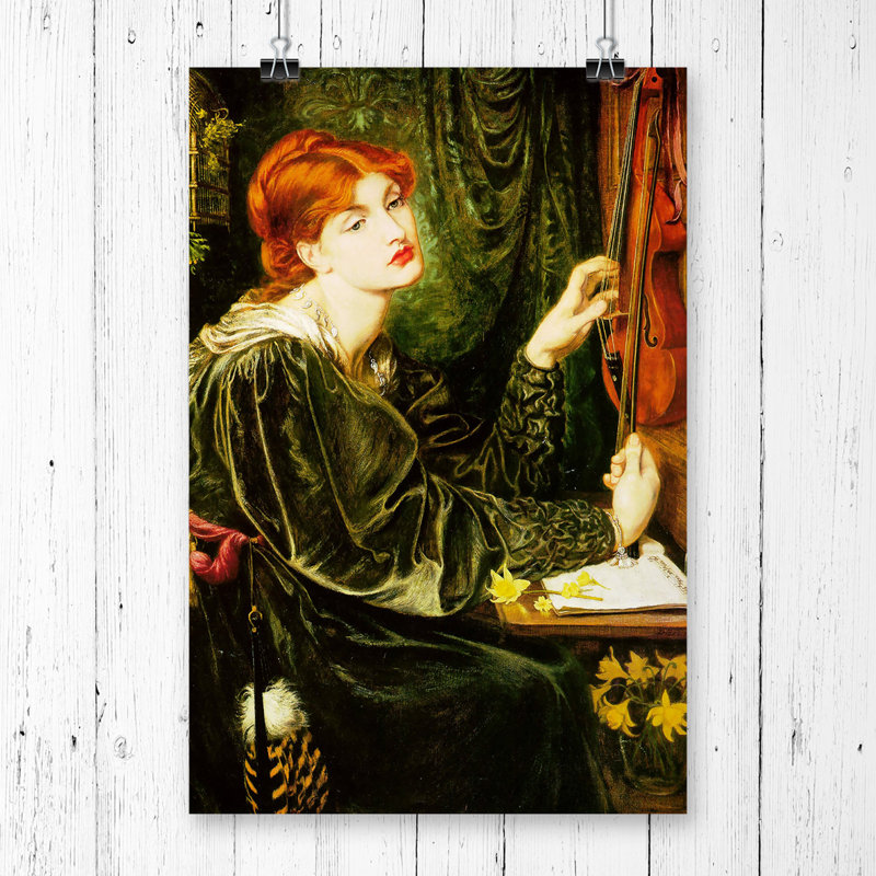 Veronica Veronese by Dante Gabriel Rossetti - Rectangle Print, 42 x 29.7cm