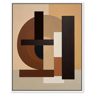 Andaei II Canvas Print Modern Brown Decor by Art Remedy, White Frame, 30 x 36