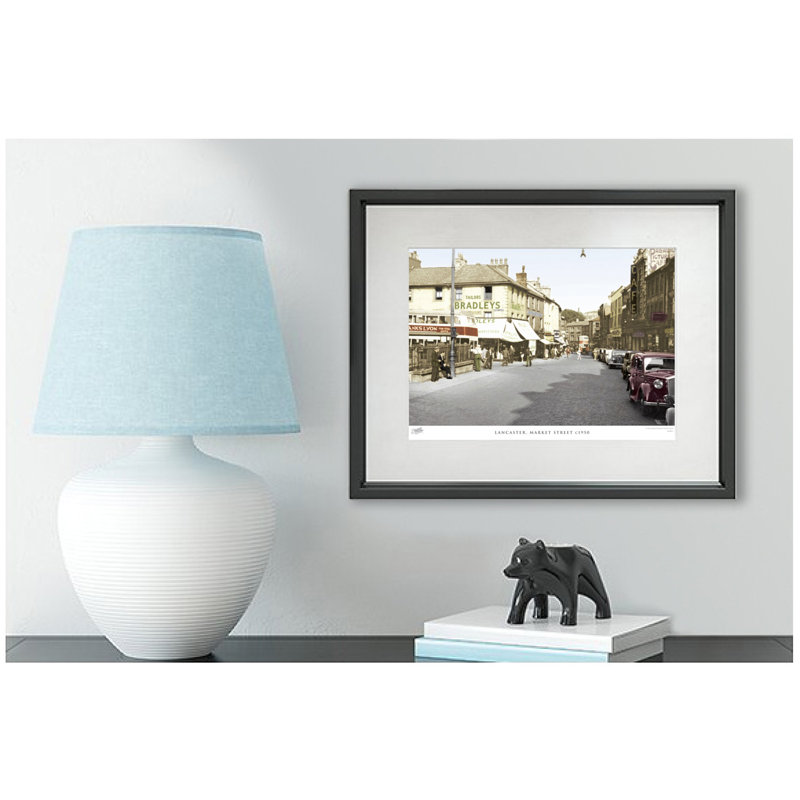 Lancaster, Market Street C1950 - Single Picture Frame Print, 45cm H x 60cm W x 2.3cm D