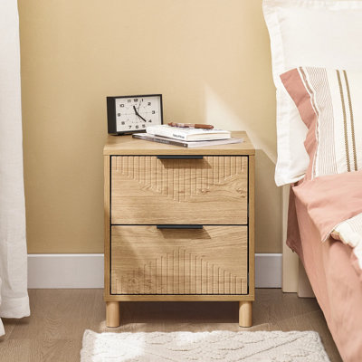 40cm W Manufactured Wood Bedside Table
