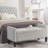 Hasaun Velvet Upholstered Storage Bench-1134219888