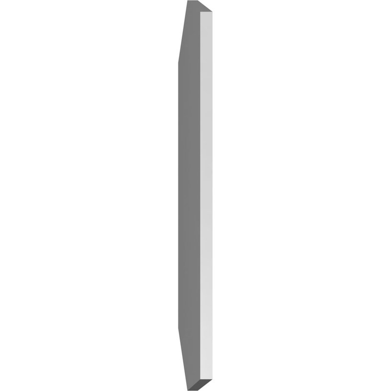 Vertical Peaked Surface Mount Signature Urethane Non-Functional Gable Vent 4/12 Pitch Primed Tan, 1" H x 24" W x 38" L