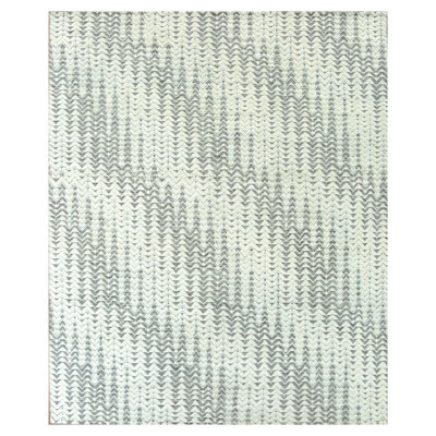 Herringbone One-of-a-Kind Rectangle 8'2" X 9'11" 1920s Wool Area Rug in