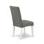 Ensemble de table de salle à manger 6 pièces avec siège en tissu de lin gris fumé et chaise élégante, banc rectangulaire et table de coin-repas - Lin brossé blanc-982442557-982442556-982442547