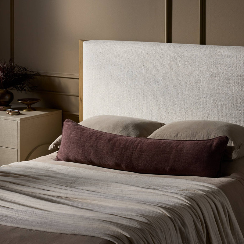 Mirelle Bolster Pillow Cover & Insert, Rectangle 12"H x 48"W, Laughlin Plum