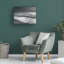 Art mural sur toile tendue - art mural «Moonrise Beach Black and White» de Sue Schlabach pour la décoration de salon, de chambre à coucher ou de bureau - 24 x 32-33424288