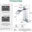 Ensemble de 2 robinets pour lavabo de salle de bain cascade avec poignées simples et plaques de pont de 6 pouces Mosson, chrome poli