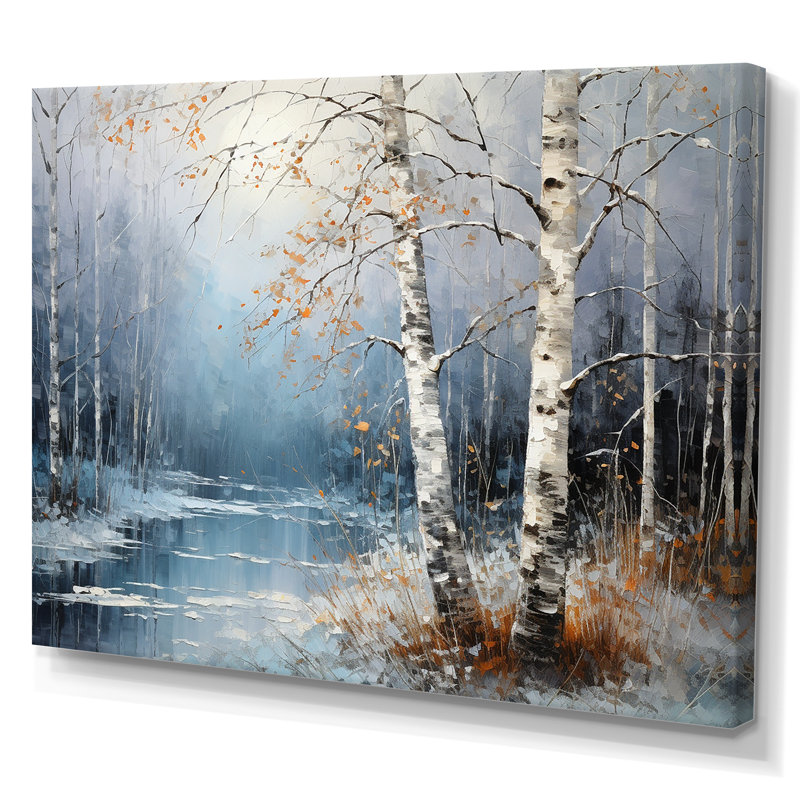 Birchs Ballet sur toile, H 24 po x l 32 po x P 1 po, Toile tendue