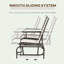Banc oscillant avec table centrale Outsunny-107145975