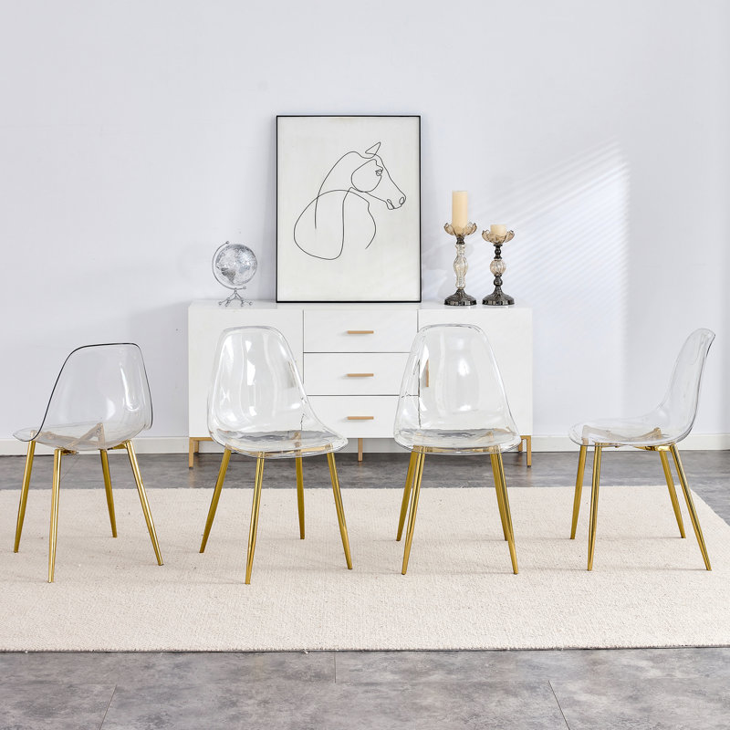 Chaise de salle à manger Modern, Doré, 6
