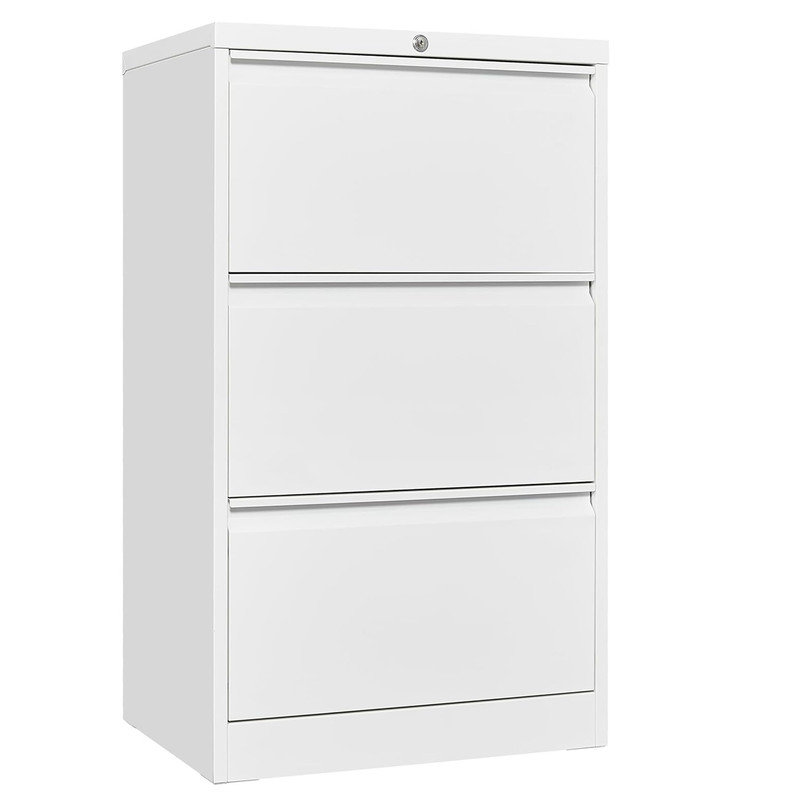 60cm Wide 3 -Drawer File Cabinet, White