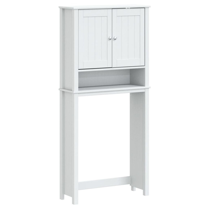 Laylarae Solid Wood Bathroom Storage, White, 64.8" H x 23.6" W x 10.6" D